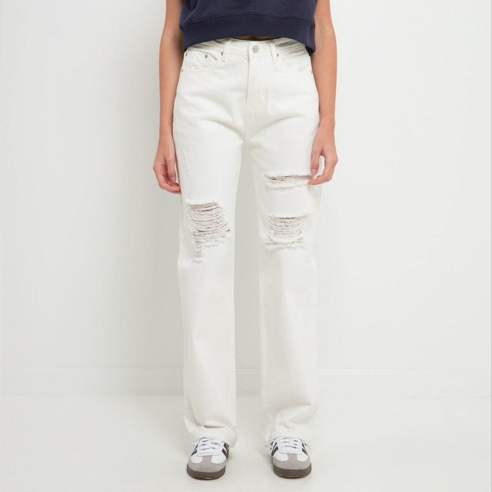 Grey Lab - Destroyed Jeans - Size 24